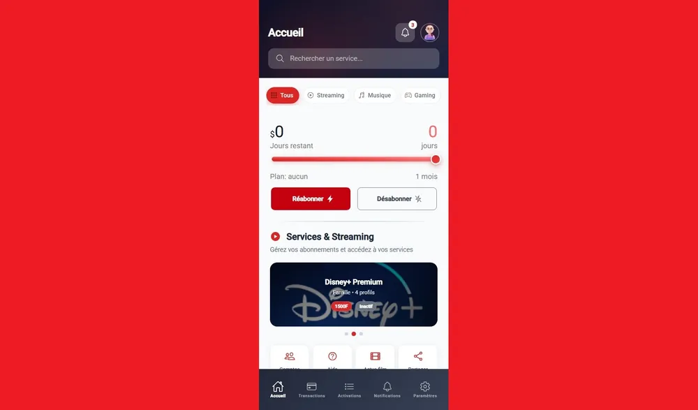 Application mobile d'automatisation des paiements développée par Wawo Domguia Michael Steve